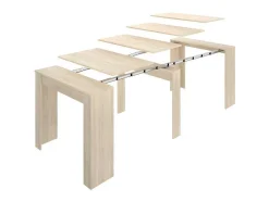 Consola Extensivel Onega - 10 Lugares - 4 Extensoes - Cor: Carvalho