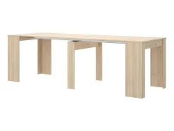 Consola Extensivel Onega - 10 Lugares - 4 Extensoes - Cor: Carvalho