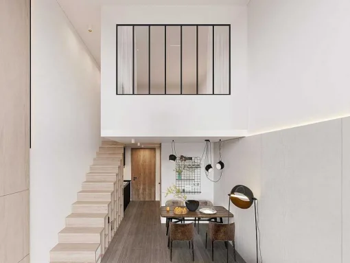 Divisória De Atelier Aluminio Vidro Fosco 210X130 Cm Preto - Bayview