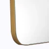 Espelho De Casa De Banho Retangular Contorno Dourado 50X80 Cm - Demetria
