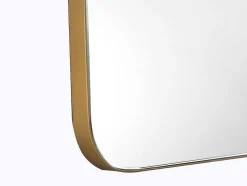 Espelho De Casa De Banho Retangular Contorno Dourado 50X80 Cm - Demetria