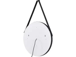 Espelho De Casa De Banho Luminoso Antienvaciamento Suspenso Com Gancho E Contorno Preto 60X60 Cm - Borja