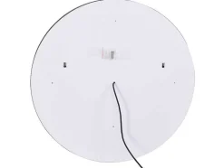 Espelho De Casa De Banho Luminoso Redondo Preto Com Leds D. 80 Cm - Numea