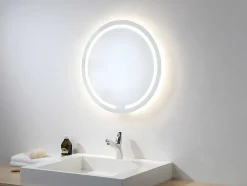 Espelho De Casa De Banho Redondo E Com Leds Nerea - C 60 X A 60 Cm