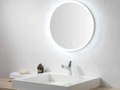 Espelho De Casa De Banho Redondo E Iluminação Com Leds Daniela - C 60 X A 60 Cm