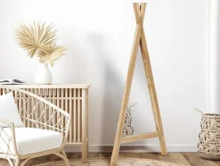 Espelho De Criança Estilo Tenda Em Madeira De Mindi De L. 55 X A. 120 Cm Cor Natural - Batam