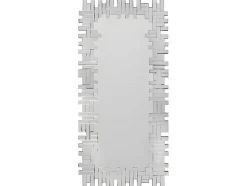 Espelho De Parede 120 X 2 X 57 Cm Em Inox E Mdf Prateado - Lola