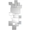 Espelho De Parede Deconstruido 120 X 2 X 53 Cm Em Inox E Mdf Prateado - Arol