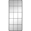 Espelho Estilo Janela Industrial Em Metal De C. 60 X A. 140 Cm Cor Preto - Sciara