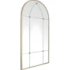 Espelho Estilo Janela Vintage Em Metal De C. 80 X A. 150 Cm Cor Dourado Antigo - Palmyre
