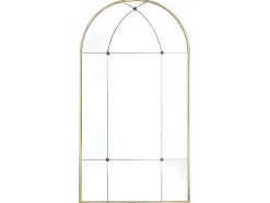 Espelho Estilo Janela Vintage Em Metal De C. 80 X A. 150 Cm Cor Dourado Antigo - Palmyre