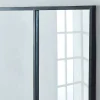 Espelho Janela De Atelie Estilo Industrial Em Ferro Disponivel Em Preto - 4 Paineis - A90 X C120 Cm - Dudley