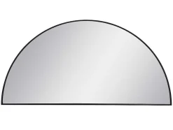 Espelho Semicirculo Design Em Metal C50 X A100 Cm Preto - Gavra