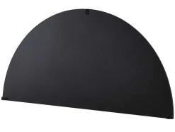 Espelho Semicirculo Design Em Metal C50 X A100 Cm Preto - Gavra