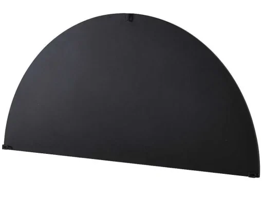 Espelho Semicirculo Design Em Metal C50 X A100 Cm Preto - Gavra