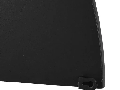 Espelho Semicirculo Design Em Metal C50 X A100 Cm Preto - Gavra