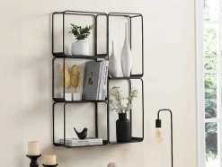 Estante, 5 Prateleiras, Metal Preto - Asunta