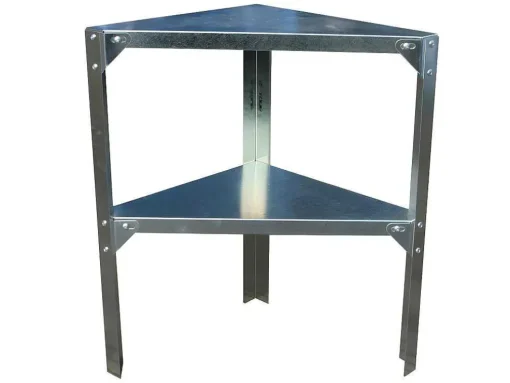 Estante De Canto Em Zinco Para Abrigo De Jardim De C42 X L42 X A65 Cm - Zae