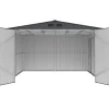 Garagem Em Aco Galvanizado Efeito Madeira Cinzenta 15,1 M - Neron