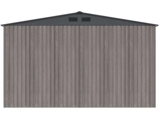 Garagem Em Aco Galvanizado Efeito Madeira Cinzenta 15,1 M - Neron