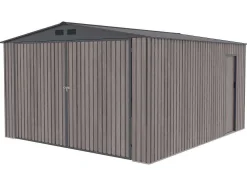 Garagem Em Aco Galvanizado Efeito Madeira Cinzenta 15,1 M - Neron