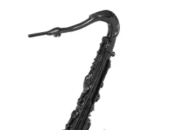 Grande Estátua De Saxofone Em Resina C29 X L16 X A62 Cm Preto - Musania