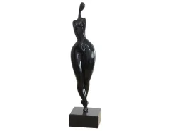 Grande Estátua Madison - Resina - C 12 X A 50 Cm - Preto