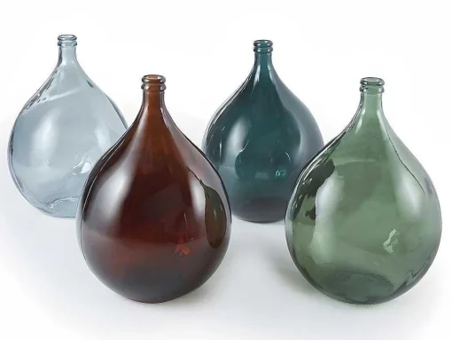 Jarra Estilo Garrafao Em Vidro Reciclado 34 L Cor Transparente Azulado - Silice