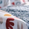 Jogo De Cama Reversivel Algodao De 57 Fios/Cm , Capa De Edredão 240X260 Cm + 2 Fronhas 63X63 Cm Multicolor - Sonira