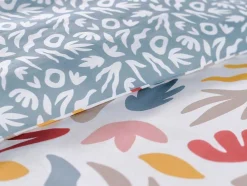 Jogo De Cama Reversivel Algodao De 57 Fios/Cm , Capa De Edredão 220X240 Cm + 2 Fronhas 63X63 Cm Multicolor - Sonira