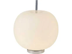 Lampada De Mesa Apple, Cromio, Branco, 30X30X35 Cm, Epikasa