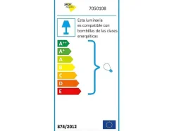 Lampada De Mesa Jerona, Azul, Cromio, 21X21X86 Cm, Epikasa