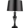 Lampada De Mesa Karma, Cromio, Preto, Prata, 40X40X66 Cm, Epikasa