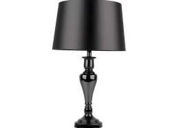 Lampada De Mesa Karma, Cromio, Preto, Prata, 40X40X66 Cm, Epikasa