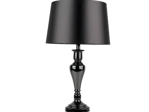 Lampada De Mesa Karma, Cromio, Preto, Prata, 40X40X66 Cm, Epikasa