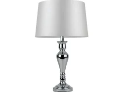 Lampada De Mesa Karma, Cromio, Branco, 40X40X66 Cm, Epikasa