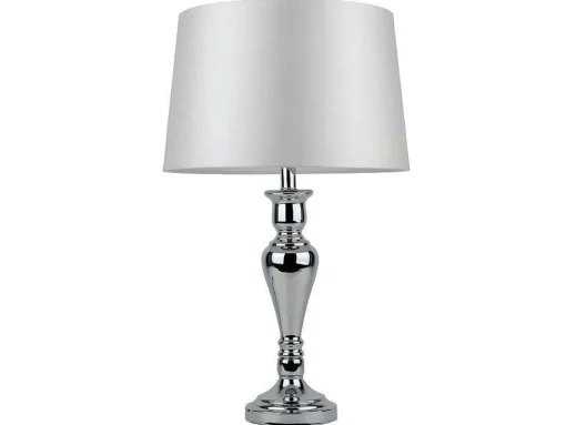 Lampada De Mesa Karma, Cromio, Branco, 40X40X66 Cm, Epikasa