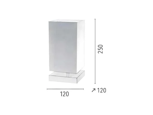 Lampada De Mesa Nanga, Violeta, Cetim, 12X12X25 Cm, Epikasa