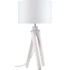 Lampada De Mesa Rune Meets Amina, Carvalho, Branco, Creme, 50X50X157 Cm, Epikasa