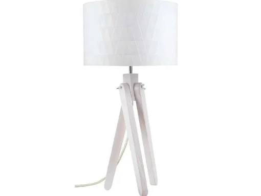 Lampada De Mesa Rune Meets Amina, Carvalho, Branco, Creme, 50X50X157 Cm, Epikasa