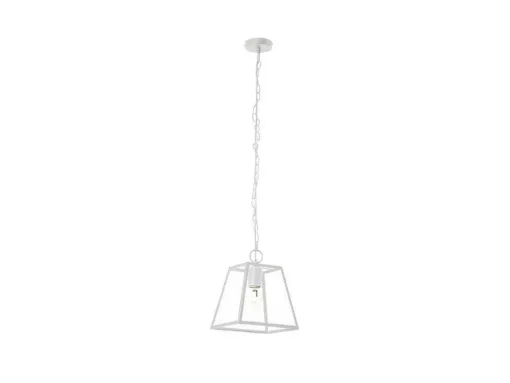 Lampada De Suspensao Amata, Branco, 27,5X27,5X110 Cm, Epikasa