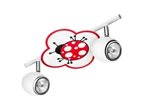 Lampada De Tecto Fly,Kids, Cromio, Branco, 33X12,5X12,5 Cm, Epikasa