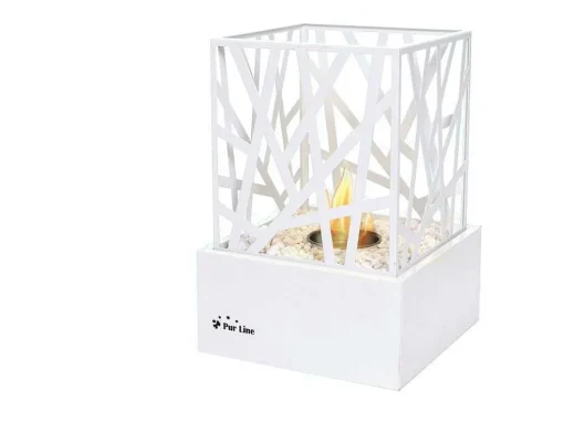 Lareira De Mesa A Etanol Com Design Em Aco Esmaltado