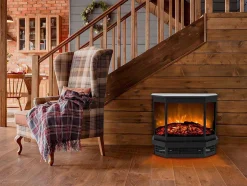 Lareira Elétrica C55,8 X L22,5 X A51,6 Cm Disponivel Em Preto Estilo Salamandra - Etna