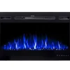 Lareira Elétrica De Parede De C101,6 X L14 X A54,4 Cm Cor Preto - Calbuco