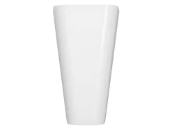 Lavatório Com Pe Retangular Em Solid Surface Cor Branco - Tilicho