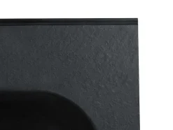 Lavatório De Encastrar Em Resina Efeito Pedra Preto C60 X L46 Cm - Okiwa