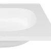 Lavatório De Encastrar Resina Efeito Pedra Branco C60 X L46 Cm - Okiwa