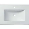 Lavatório De Encastrar Retangular Branco Em Ceramica 81 X 46,5 Cm - Motiac