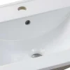 Lavatório De Encastrar Retangular Branco Em Ceramica 61 X 46,5 Cm - Motiac